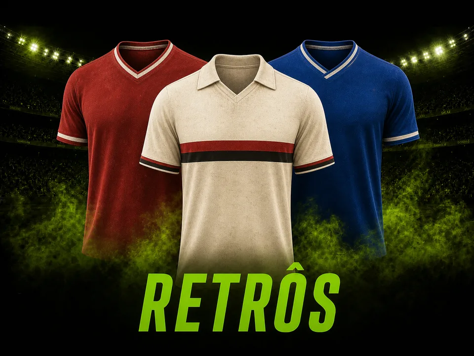 Camisas retrô de clubes e seleções